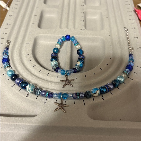 Handmade Beaded Dog necklace & Matching Owner Bracelet Set - Picture 5 of 9